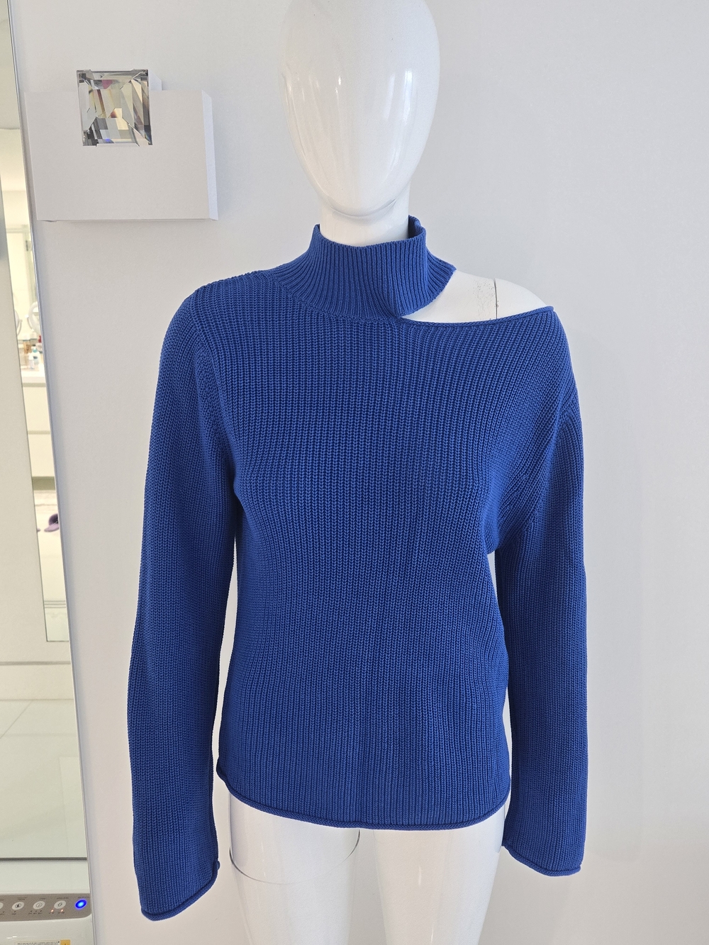 A.L.C. Langley Cutout Royal Blue Women's Sweater, Size S, Retail $328